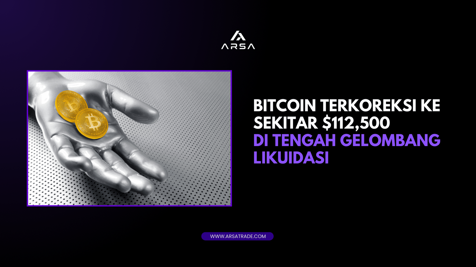 Bitcoin Terkoreksi ke Sekitar $112,500 di Tengah Gelombang Likuidasi