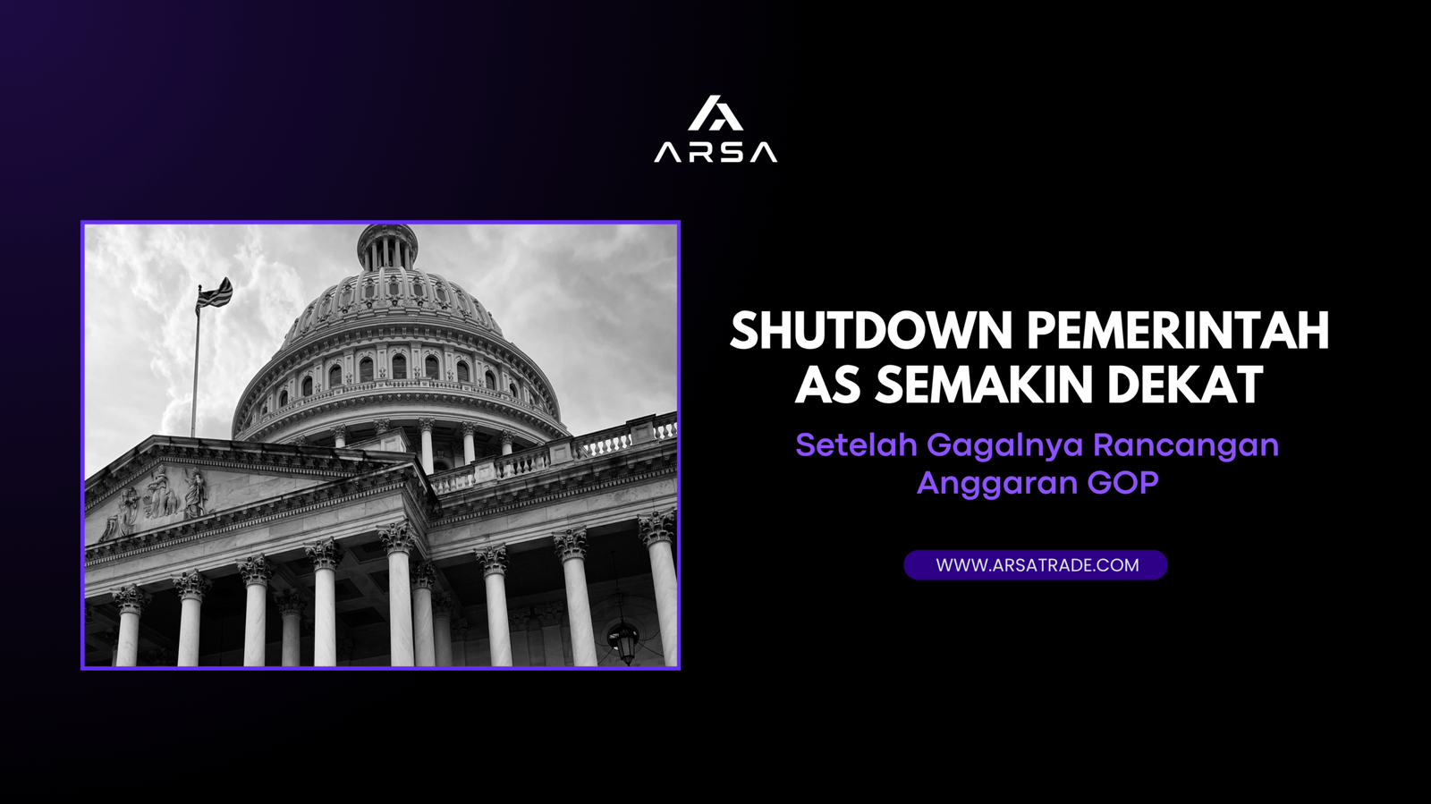 Shutdown Pemerintah AS Semakin Dekat Setelah Gagalnya Rancangan Anggaran GOP